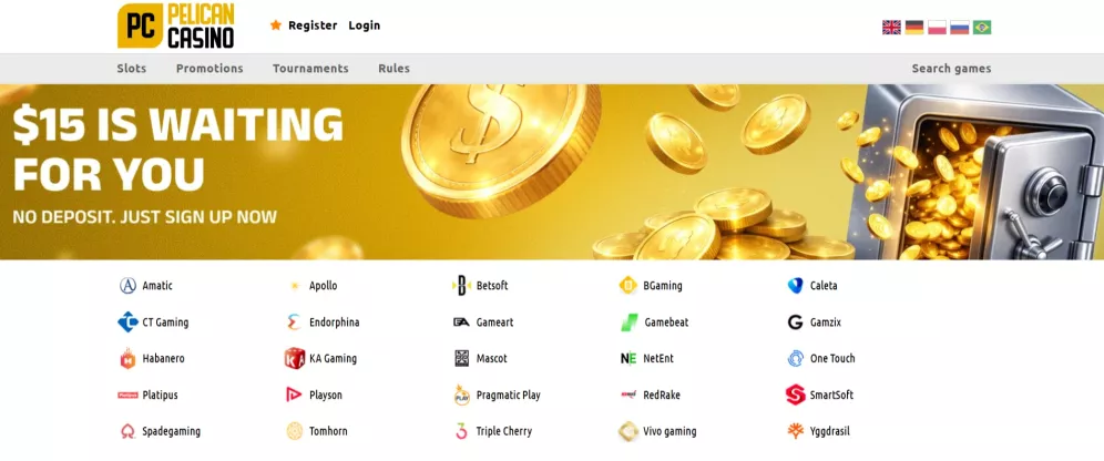Pelican Casino Willkommensbonus 350% bis 500 Euro
