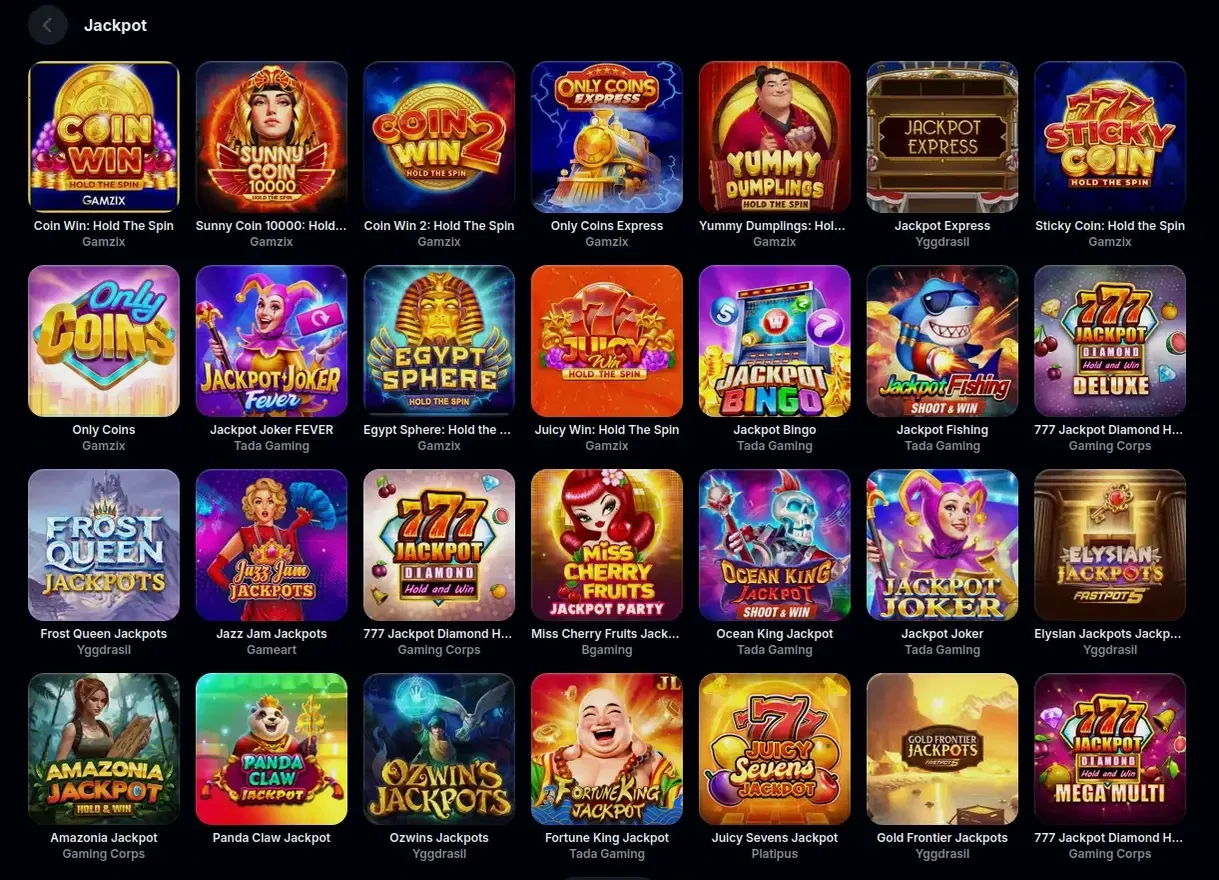 Pelican Casino Mobile App Spielauswahl